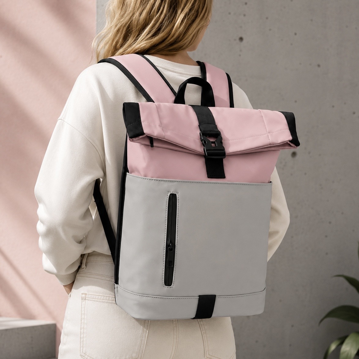 Two-Tone Backpack M-155